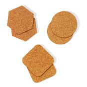 Cork coasters big grain image